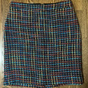 EUC Kate Spade Multicolor Boucle Skirt, size 6